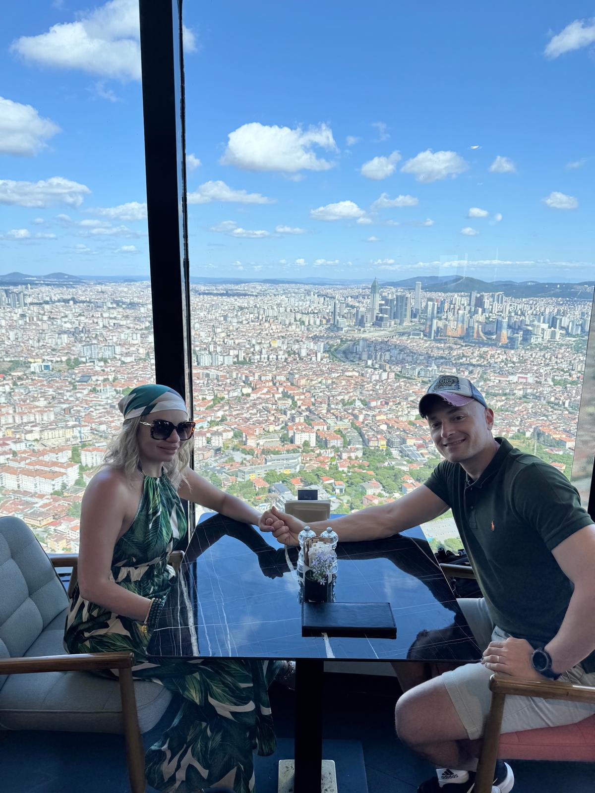 al 38° piano della Çamlıca Tower, Istambul