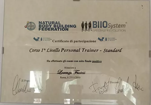 Corso Biiosystem 1 livello