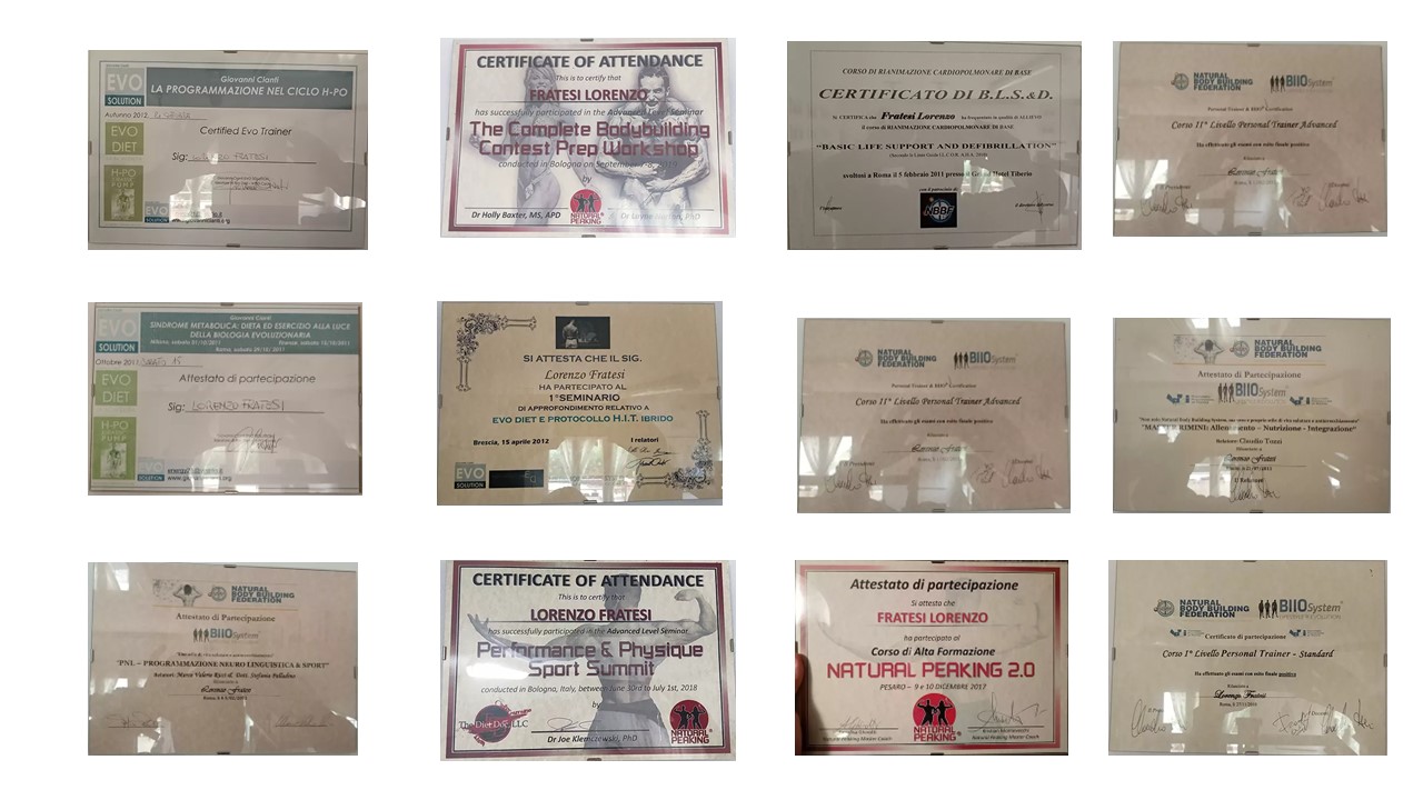 Diplomi Lorenzo Fratesi