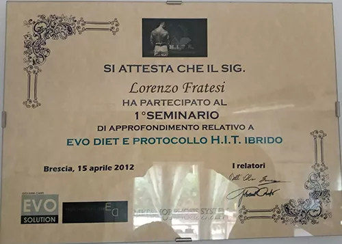 Seminario Evo Diet e Protocollo H.I.T. Ibrido