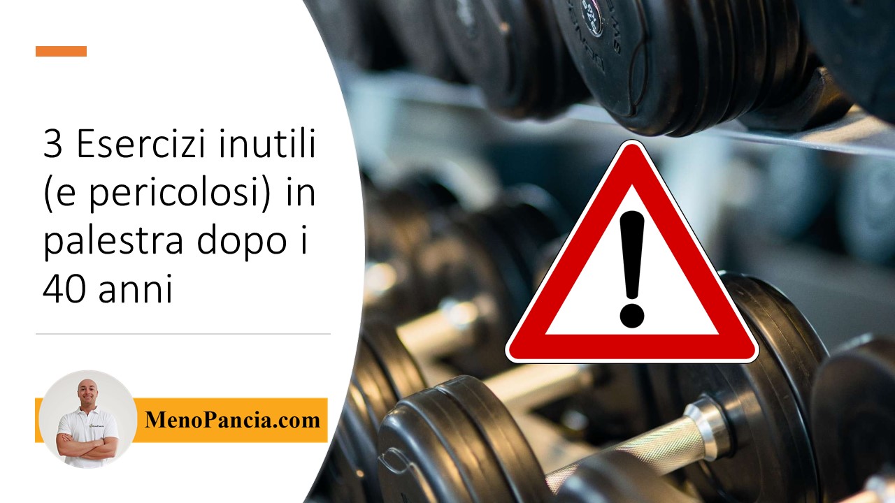 3 Esercizi inutili (e pericolosi) da evitare in palestra se hai più di 40 anni
